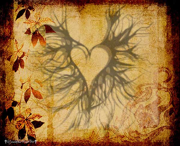 Gothic heart background