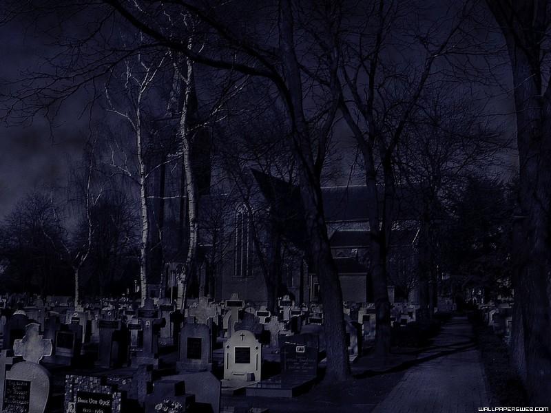 Gothic-background graveyard